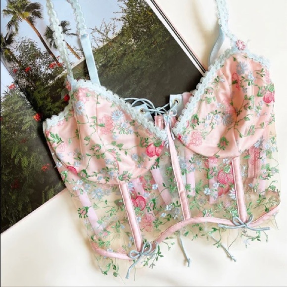 For Love and Lemons Victoria’s Secret Swaying Rose Bustier - Picture 4 of 7